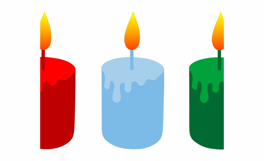 Candle Clipart Lit Cartoon Candles