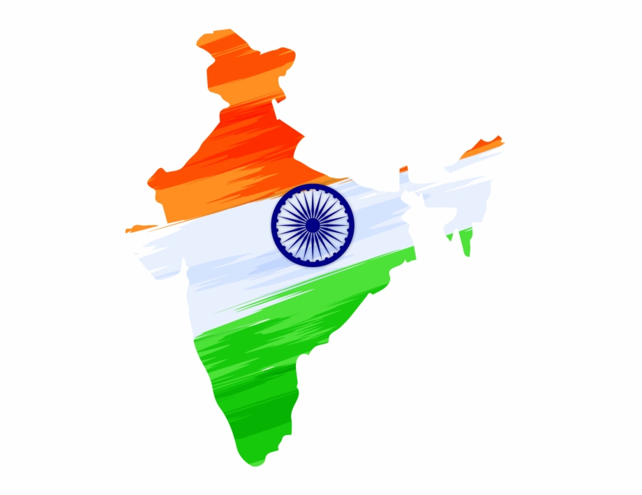 Indian Independence Day Design With Map Transparent Indian
