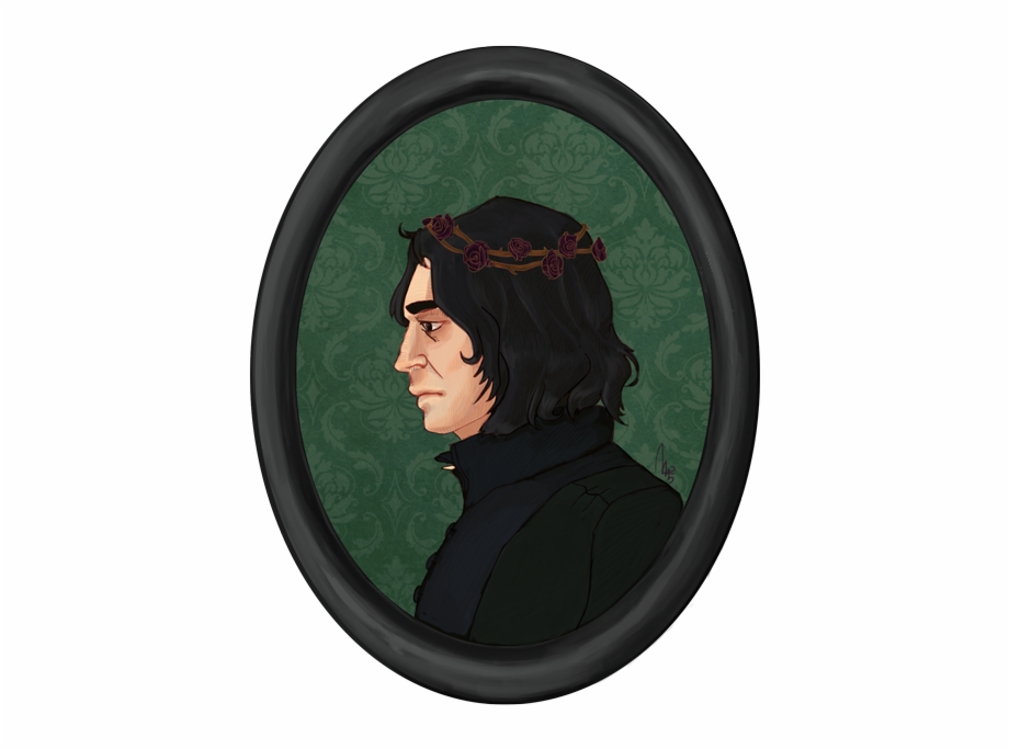 Snape With A Flower Crown By Actonawhim Copyright