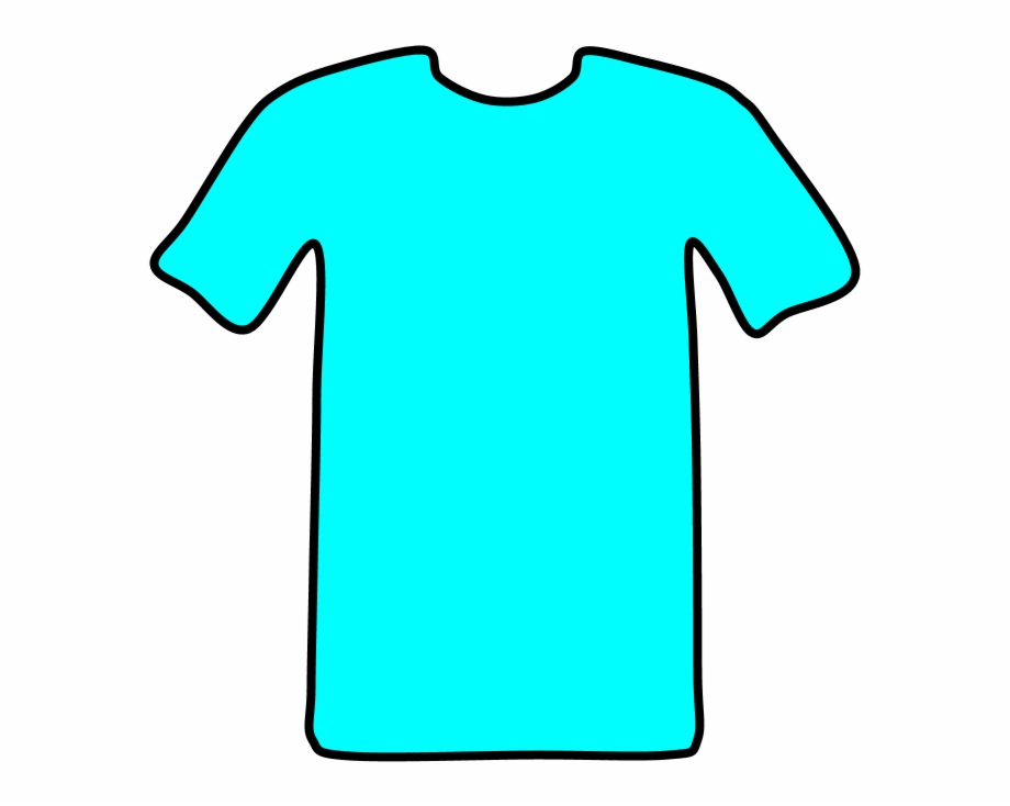T Shirt Basic Bright Blue Png - Clip Art Library