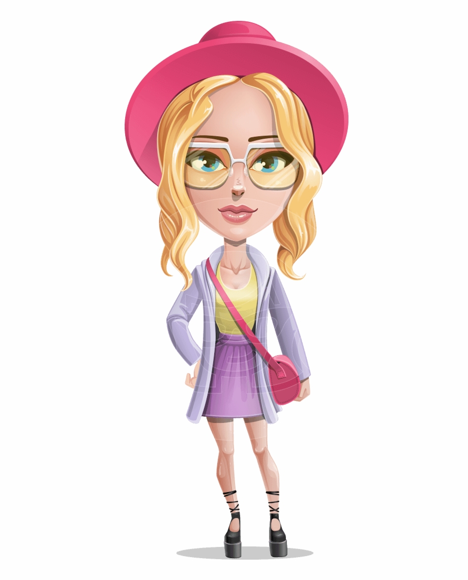 Fifi The Cute Hipster Hipster Girl Cartoon Png