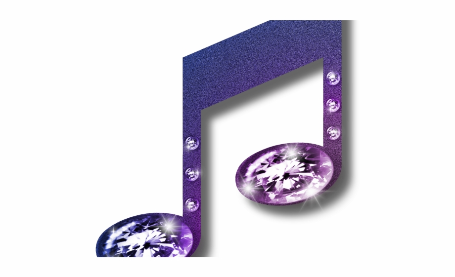 Music Notes Clipart Neon Transparent Purple Music Note