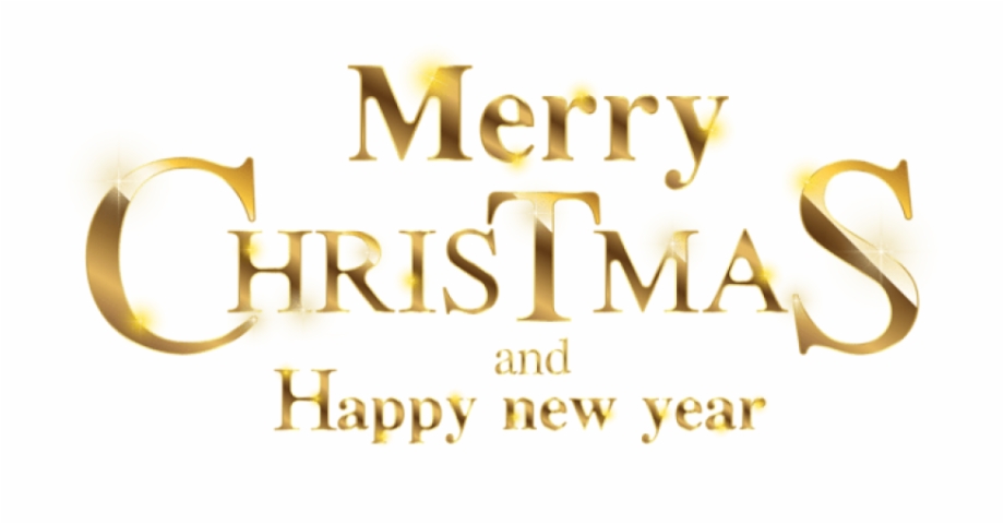 Gold Png Free Images Merry Christmas And Happy