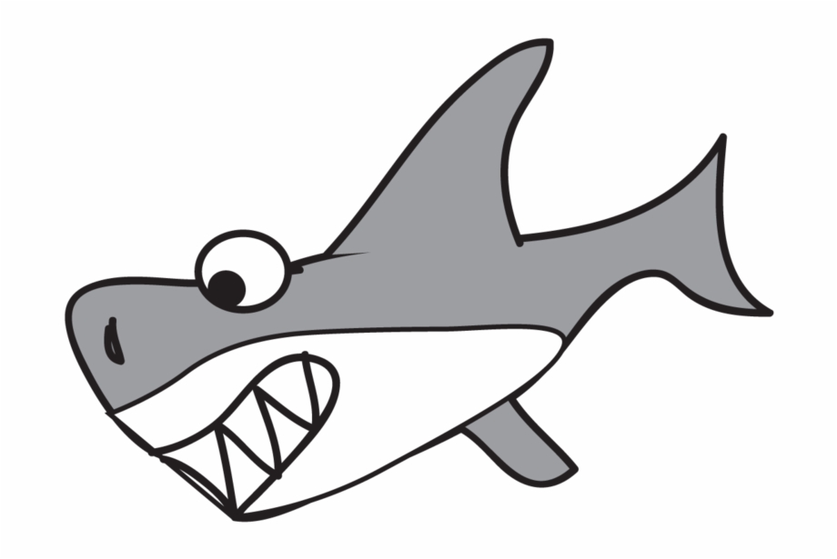 Cartoon Shark Cartoon Great White Shark Free Download