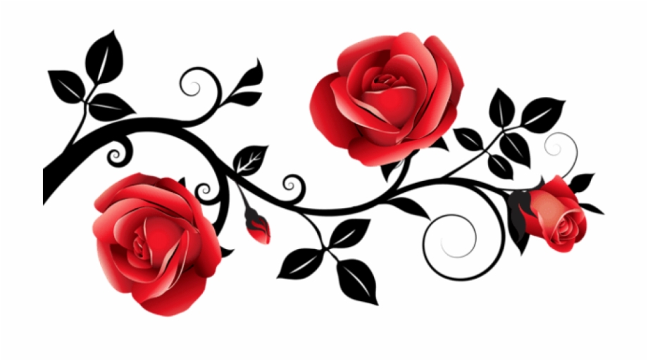 Rose Clipart Transparent Background Rose Red And Black