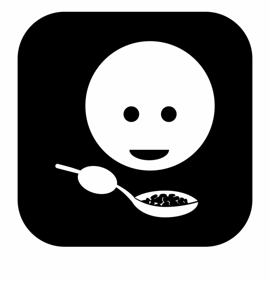 Person Eating Soup With A Spoon In A