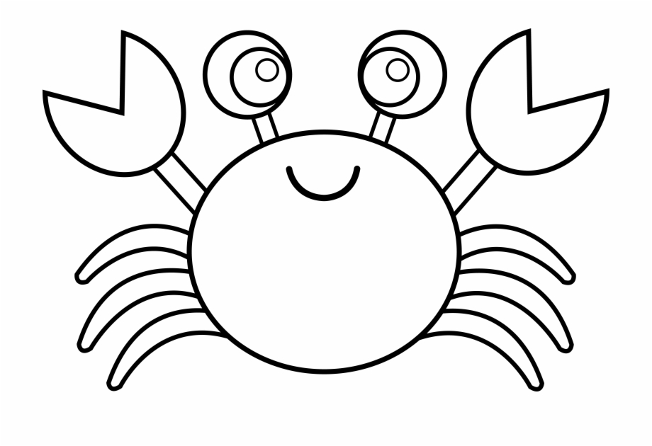 Crab Clipart Black And White