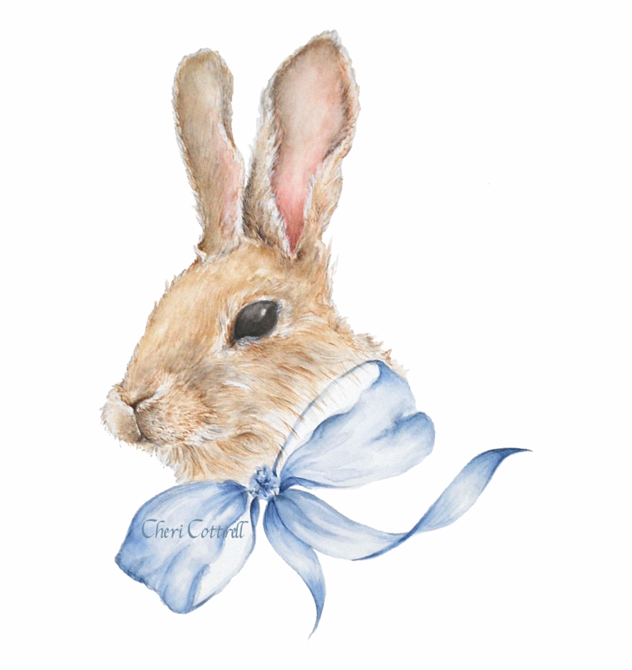 Bunny Rabbit Watercolour Png Png Download Watercolor Easter