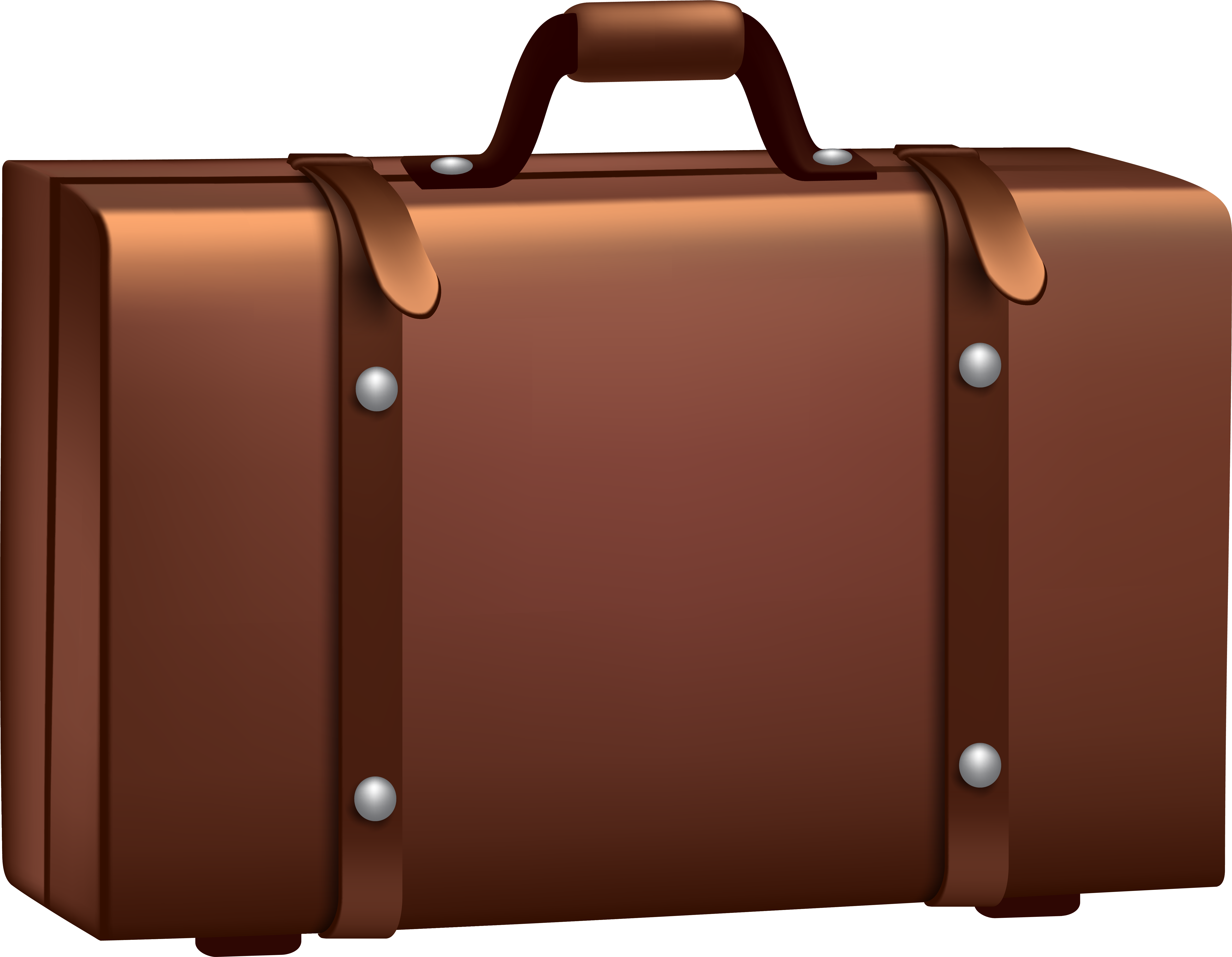 Brown Suitcase Png Clip Art Image Transparent Suitcase