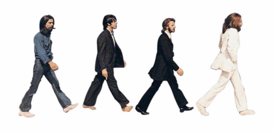 Music Stars Beatles Abbey Road Cartoon