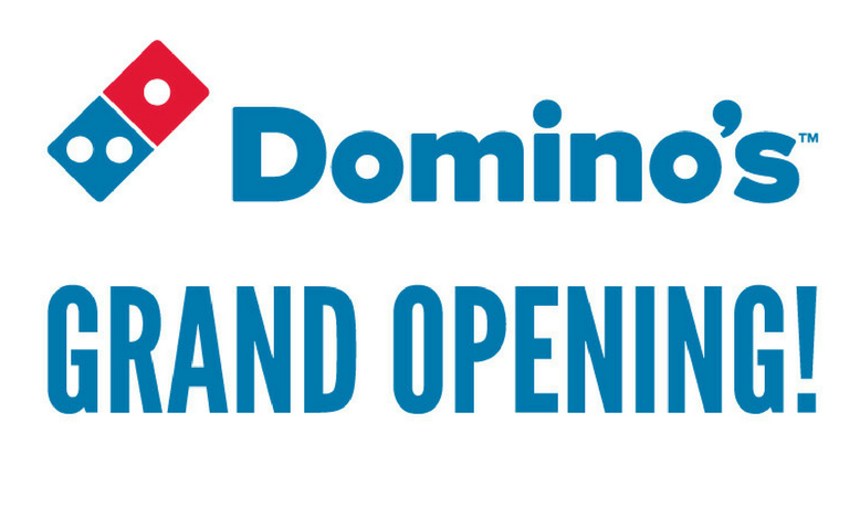 Grand Opening Banner Dominos Pizza