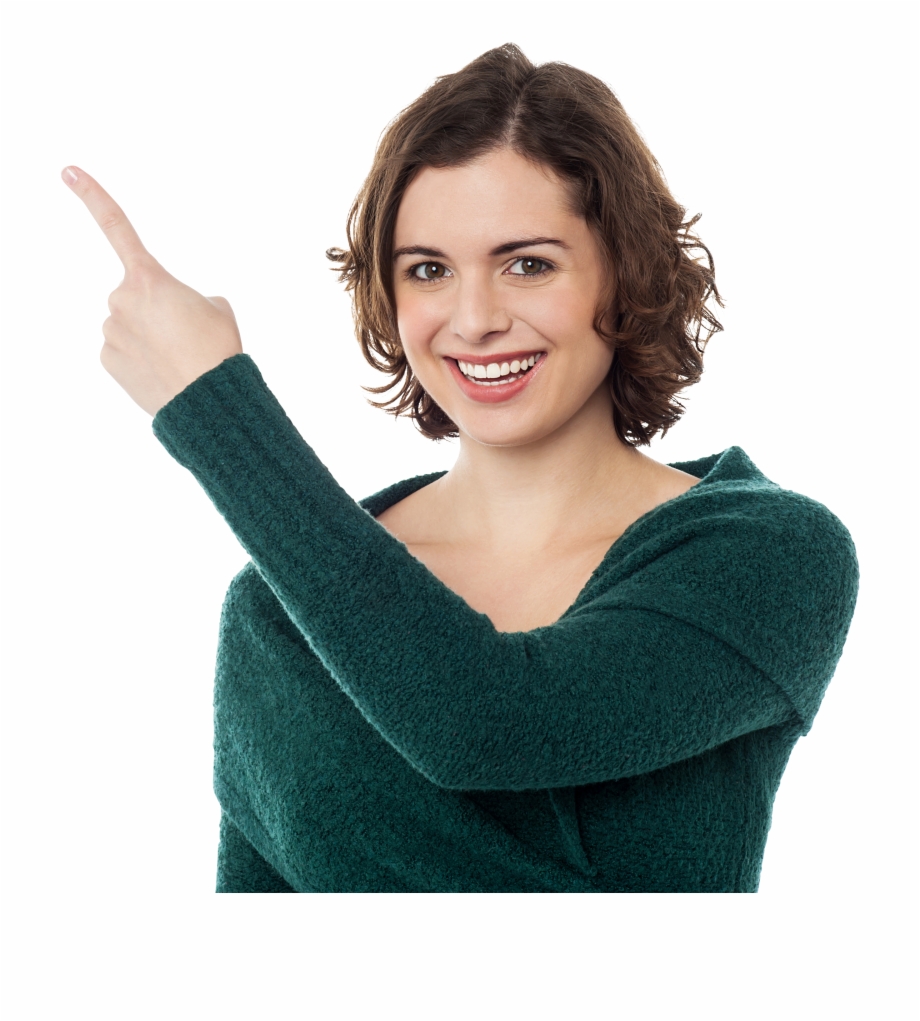 Women Pointing Left Royalty Free Png Image Woman