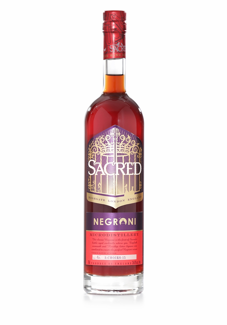 Sacred Bottle Aged Negroni Bottle