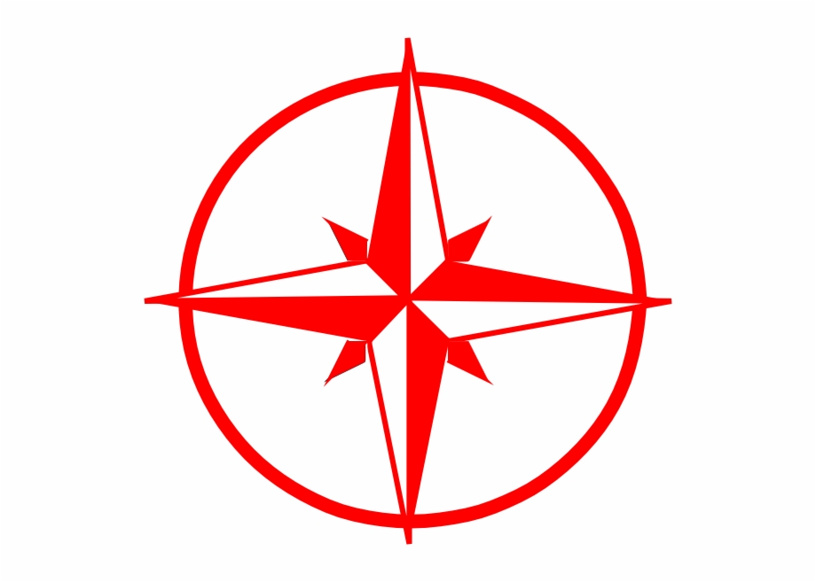 Compass Red And Black