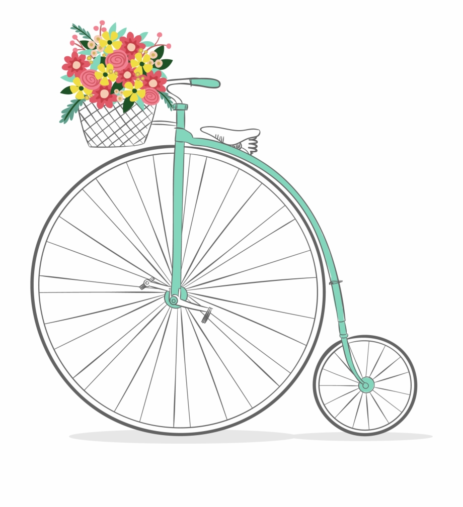 Bicycle Clipart Happy Birthday Romantic Bike Clipart Png