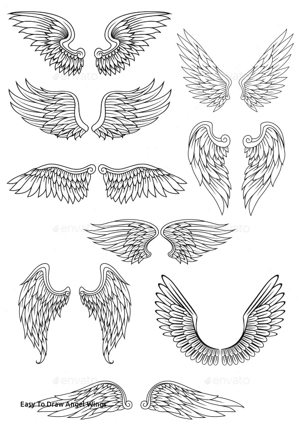 draw angel wings on wall

