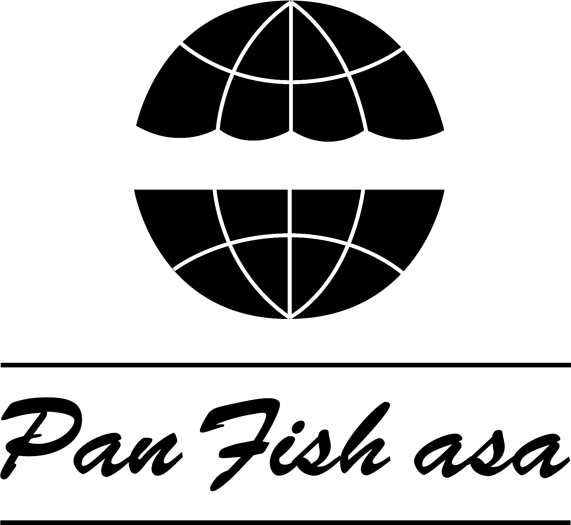 Pan Fish Logo Black And White Surfing