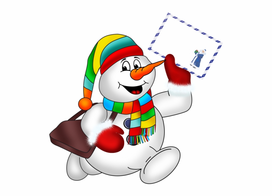 Snowman Snowman With Sign Transparent