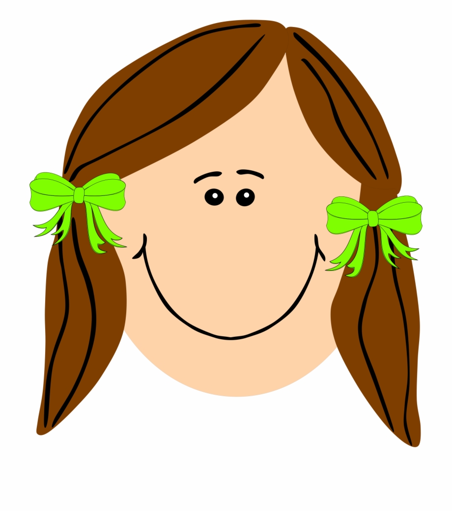 Clipart Of Hair Straight And Girl With Cartoon