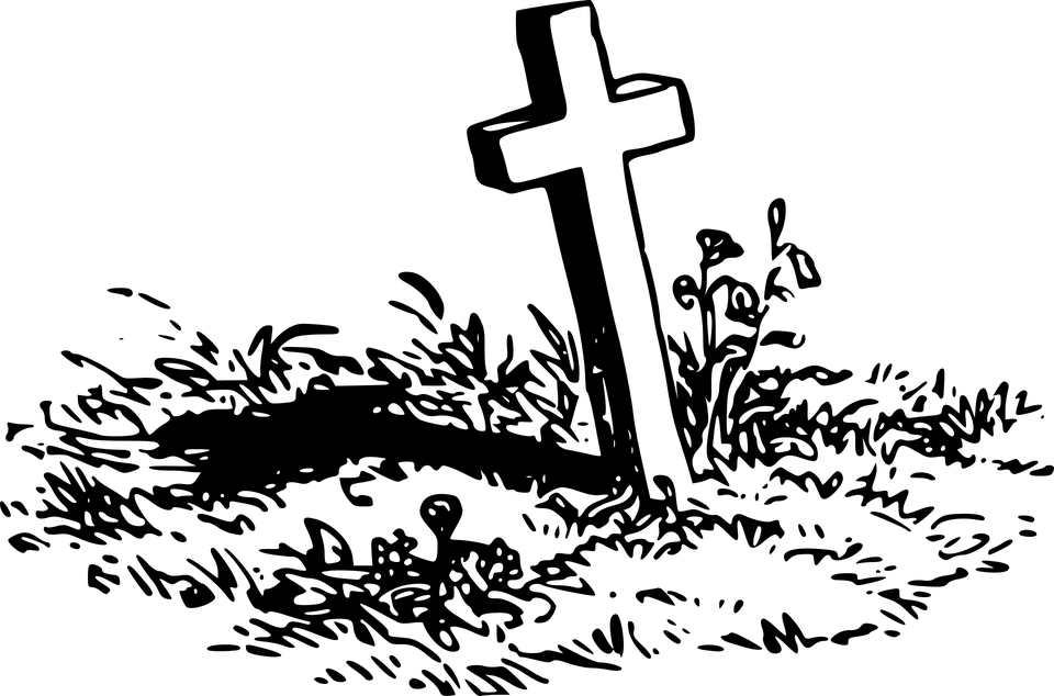 Grave With A Cross Png Stickpng Download Grave