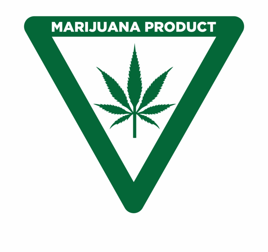 Logo Image Of Marijuana Leaf With Green Border