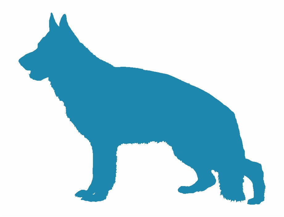 German Shepherd Dog breed Clip art - Silhouette png download - 2084* ...