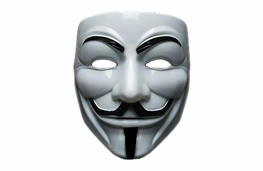 anonymous mask transparent background