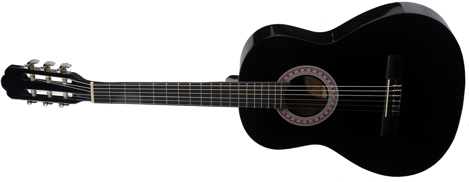 Acoustic Guitar Png Black And White Ortega Rce145lbk