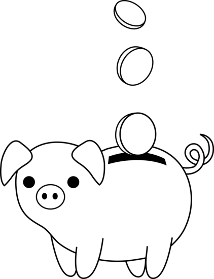 Piggy bank clip art 4