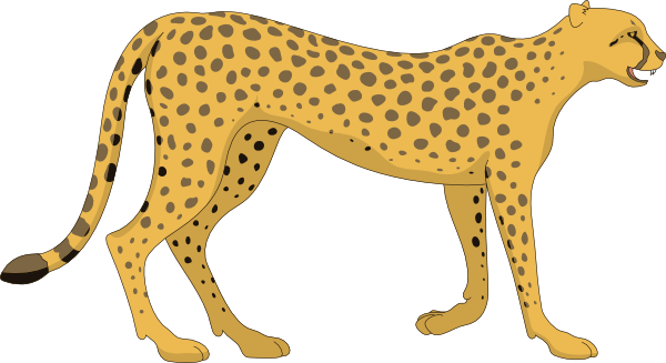 cheetah clipart transparent - Clip Art Library