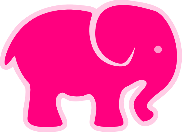 Image of elephant clipart outline elephant clip art