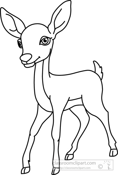 Baby deer clipart free clip art images clipartcow