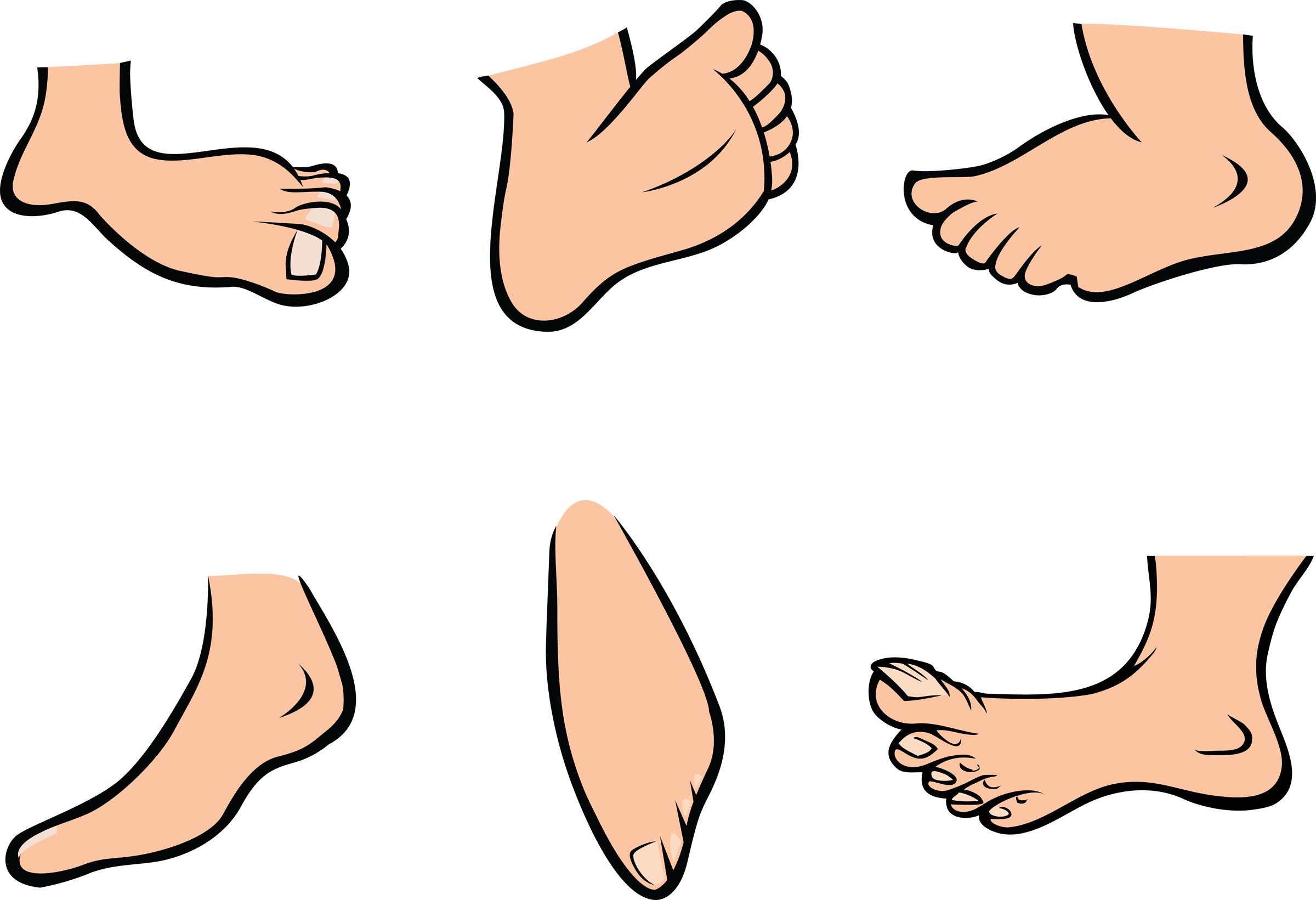 Foot cartoon pictures of feet clipart