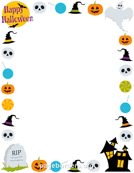 Free halloween borders clip art page and vector graphics