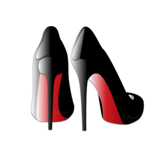 red bottom heels clipart - Clip Art Library