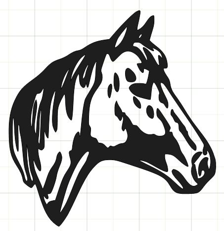 western horse head clipart