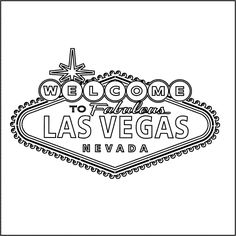 Welcome to Las Vegas Sign SVG Las Vegas Sign Clipart Las Vegas