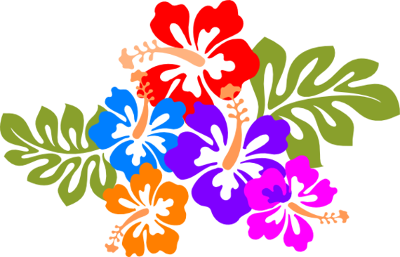 luau flower clip art