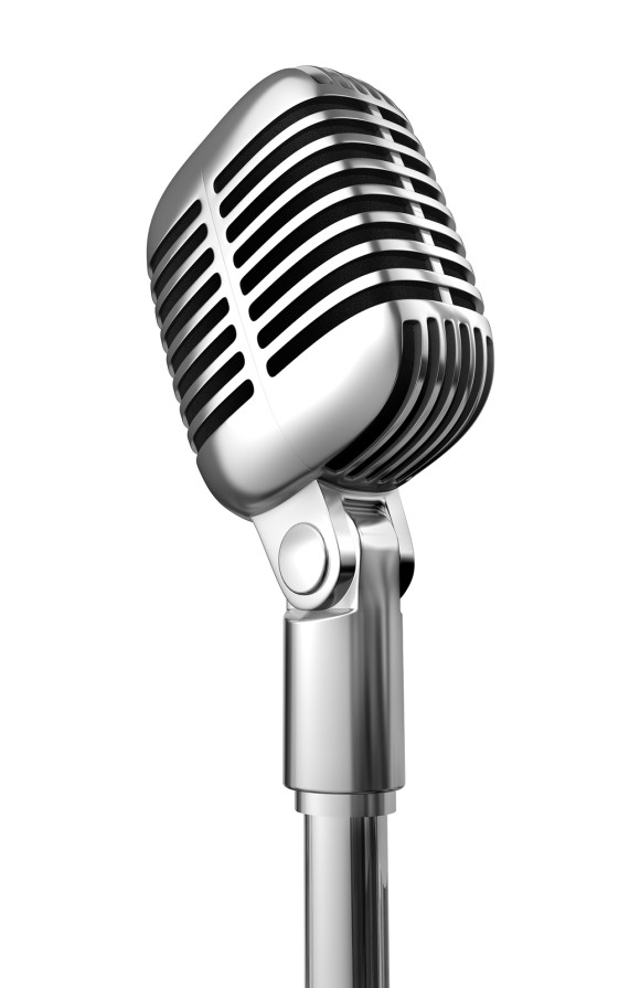 Microphone open mic logos clipart