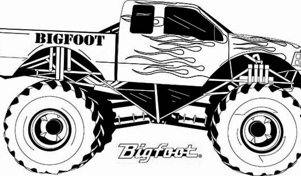 monster truck clipart black and white - Clip Art Library