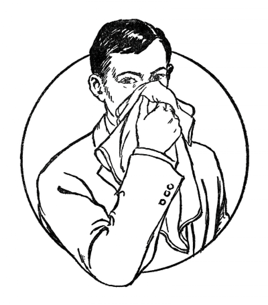 blowing nose clipart - Clip Art Library