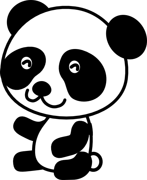 Imagem De Pessoa Triste - Panda Black And White Drawing - Free Transparent  PNG Clipart Images Download