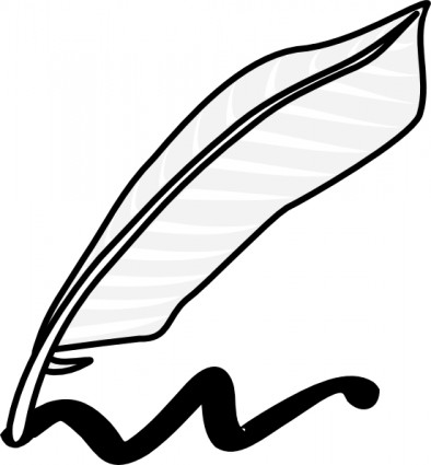 Feather pen clip art free vector in open office drawing svg svg 2
