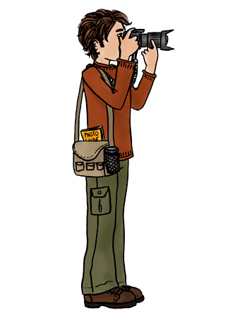 photographer taking a picture clipart