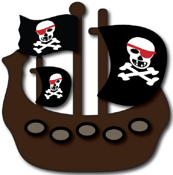 Pirate ship clip art free clipart images