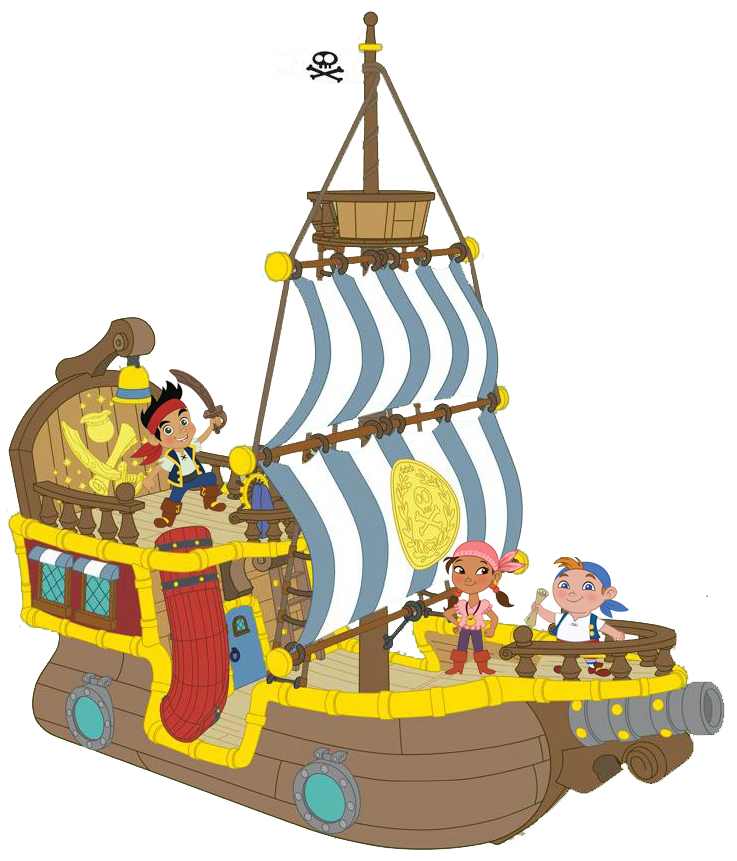 Jake pirate ship clipart