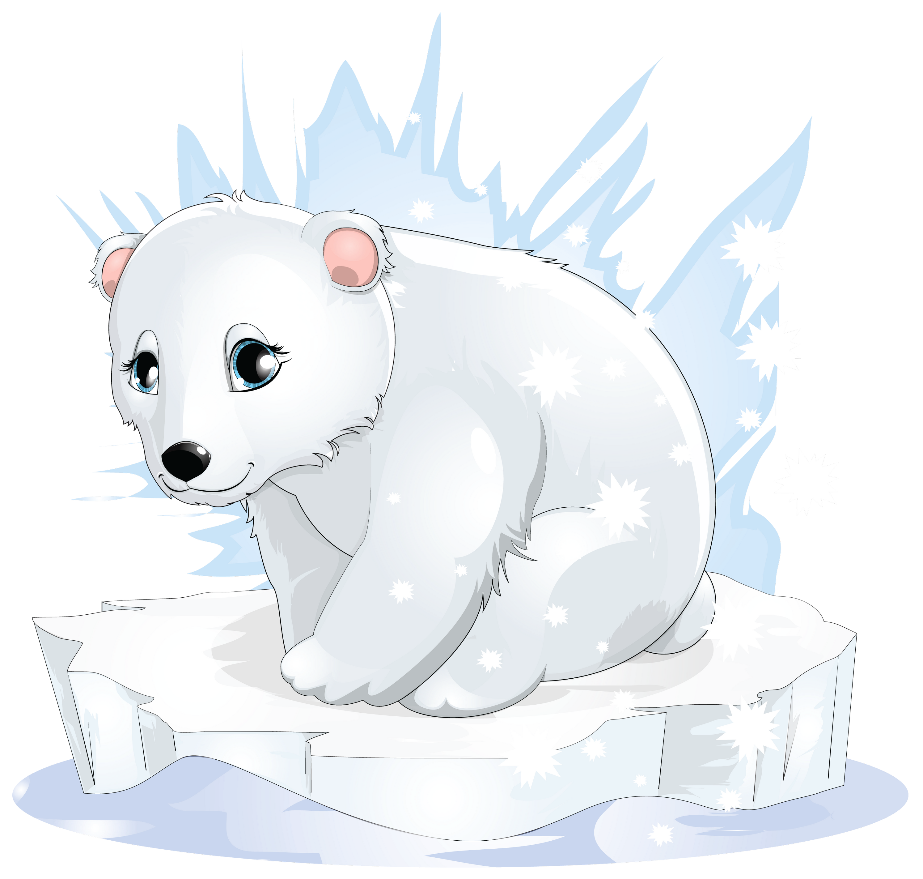 Transparent polar bear clipart