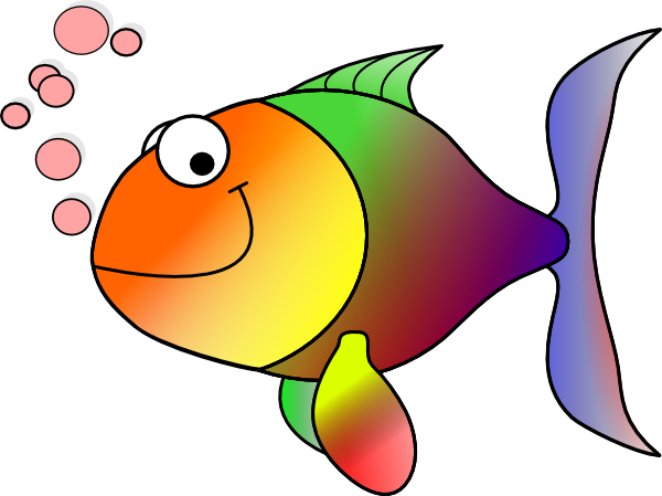 Rainbow fish clip art at clker vector clip art