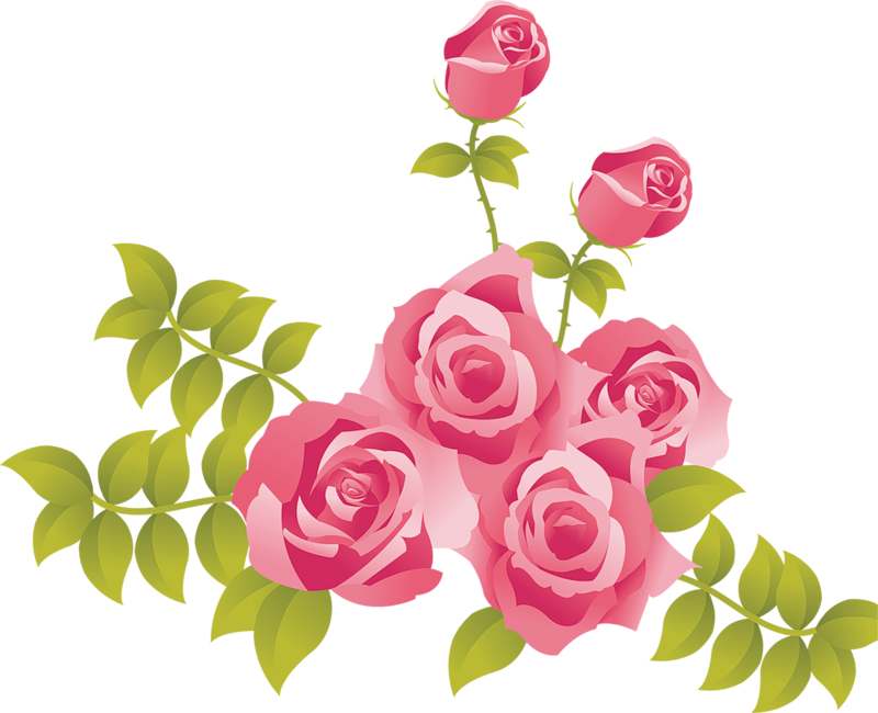 pink roses clipart - Clip Art Library