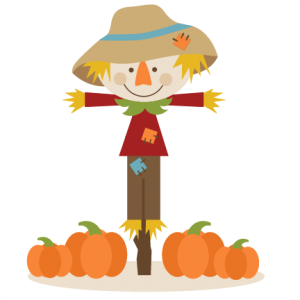 pumpkin scarecrow clipart
